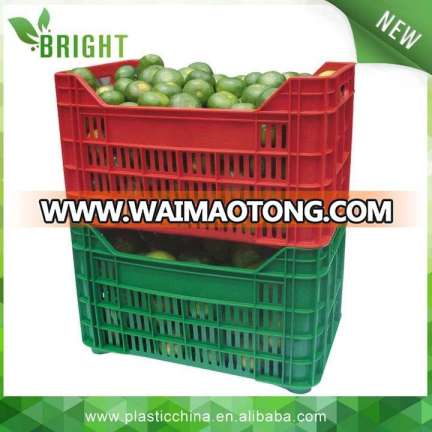 big stack ability plastic crates used for the storage and transport of fresh fruits and vegetables